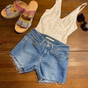 Vintage Levi’s denim cutoff shorts